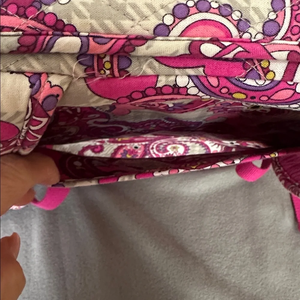 Vera Bradley Paisley Meets Plaid Large Campus Laptop Backpack Travel Bag - Picture 14 of 15